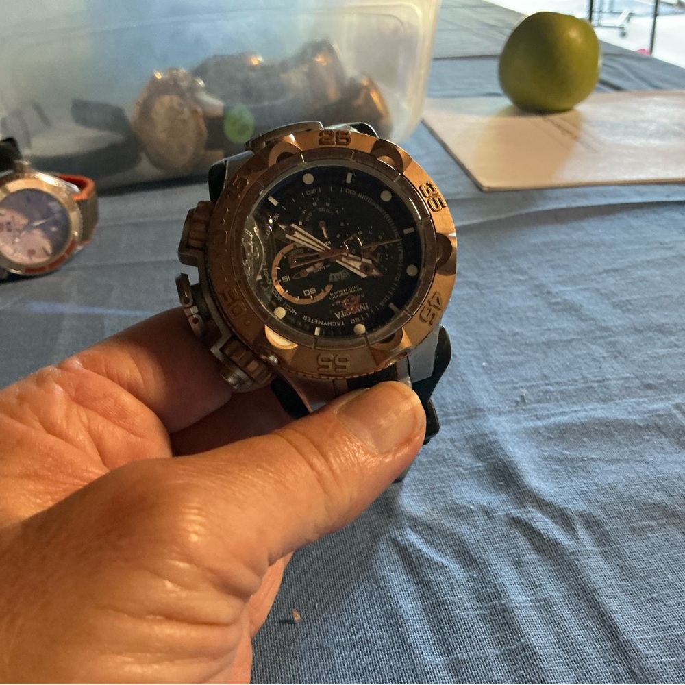 Invicta Gold and Black Men's Watch